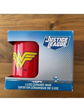 WONDER WOMAN Justice League Coffee Tea Mug Includes Original Box Super Hero